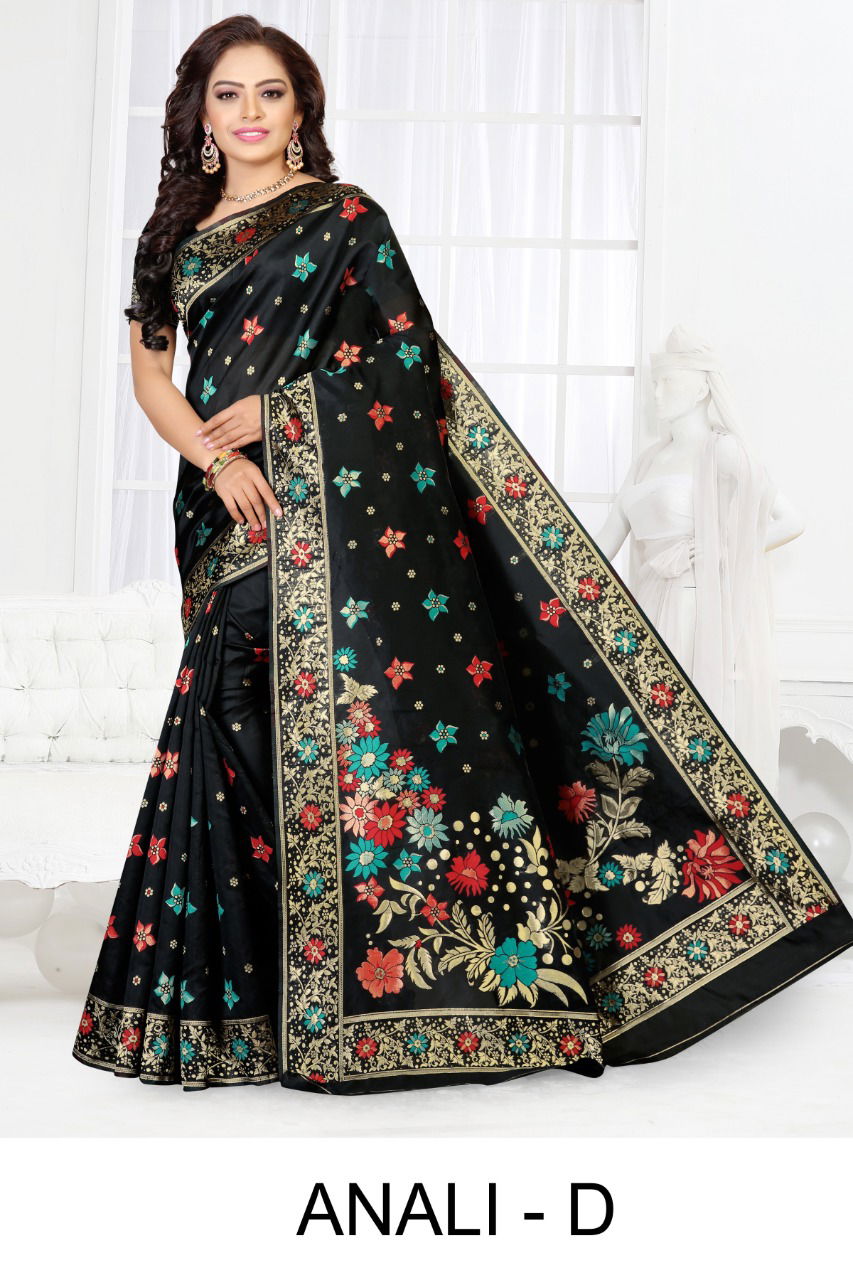 Ronisha Anali  Latest Fancy Designer Festive Wear Silk Saree Collection